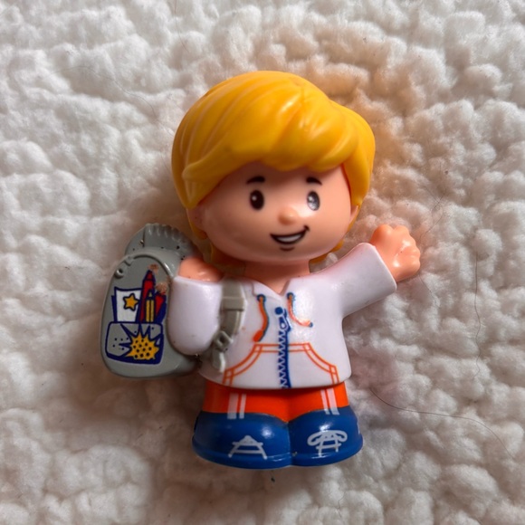 Set of Five Fisher Price Little People Eddie Sofie Pilot Construction Worker Boy - Picture 6 of 9